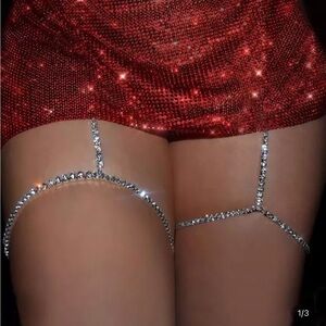 Rhinestone Leg Chains